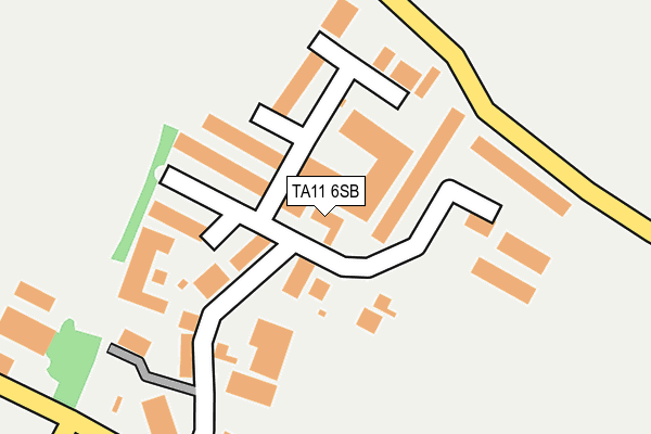TA11 6SB map - OS OpenMap – Local (Ordnance Survey)