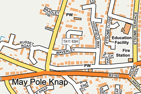 TA11 6SH map - OS OpenMap – Local (Ordnance Survey)