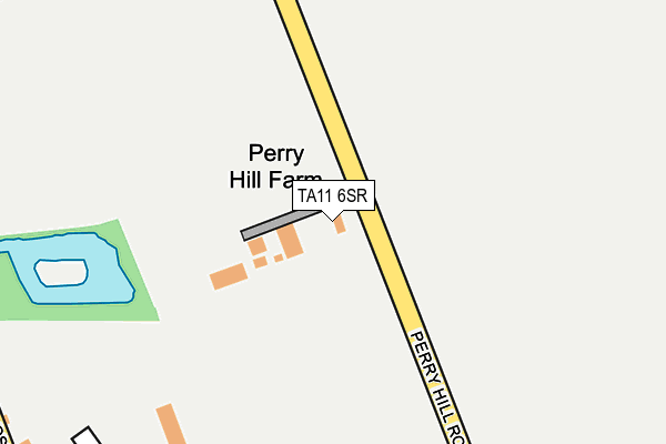 TA11 6SR map - OS OpenMap – Local (Ordnance Survey)