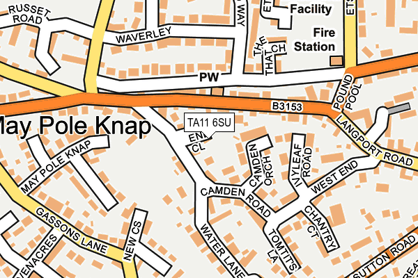 TA11 6SU map - OS OpenMap – Local (Ordnance Survey)