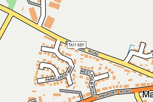 TA11 6SY map - OS OpenMap – Local (Ordnance Survey)