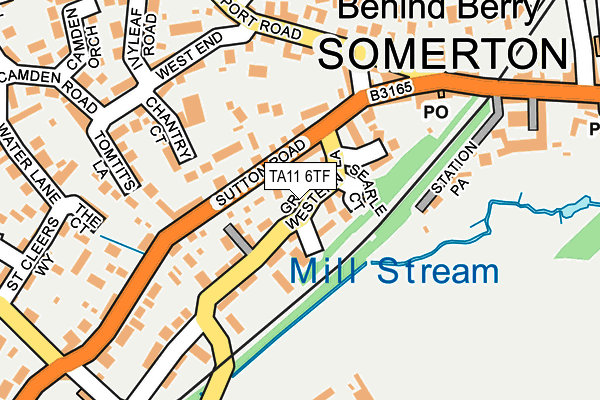 TA11 6TF map - OS OpenMap – Local (Ordnance Survey)
