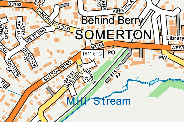 TA11 6TG map - OS OpenMap – Local (Ordnance Survey)