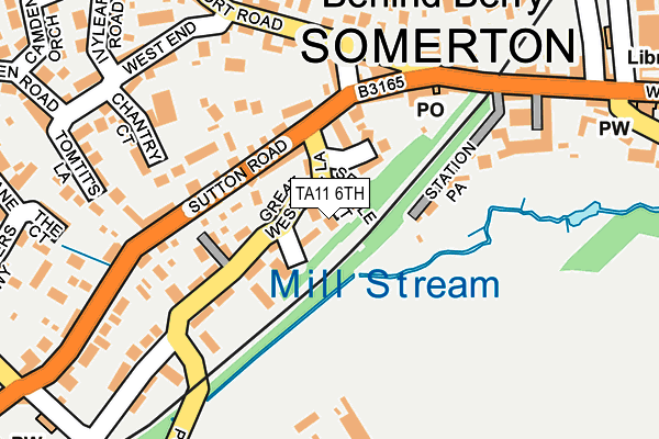 TA11 6TH map - OS OpenMap – Local (Ordnance Survey)