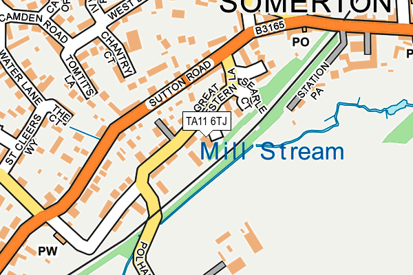 TA11 6TJ map - OS OpenMap – Local (Ordnance Survey)