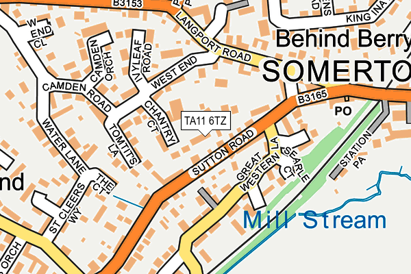 TA11 6TZ map - OS OpenMap – Local (Ordnance Survey)