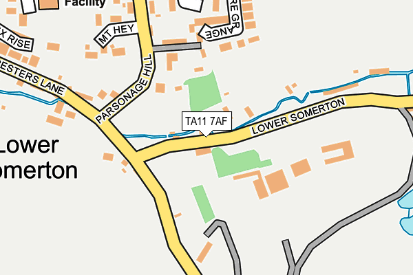 TA11 7AF map - OS OpenMap – Local (Ordnance Survey)