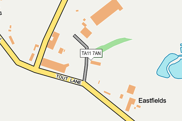 TA11 7AN map - OS OpenMap – Local (Ordnance Survey)