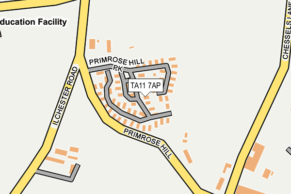 TA11 7AP map - OS OpenMap – Local (Ordnance Survey)