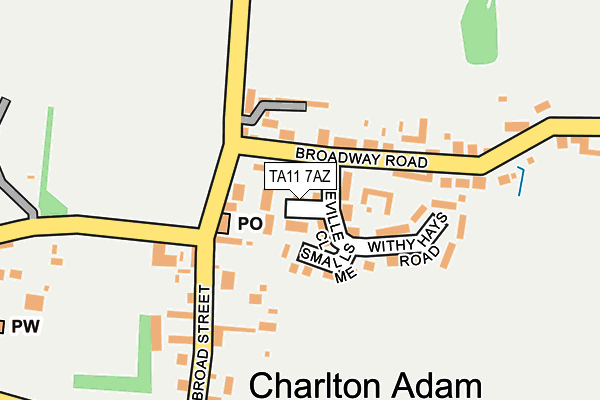 TA11 7AZ map - OS OpenMap – Local (Ordnance Survey)