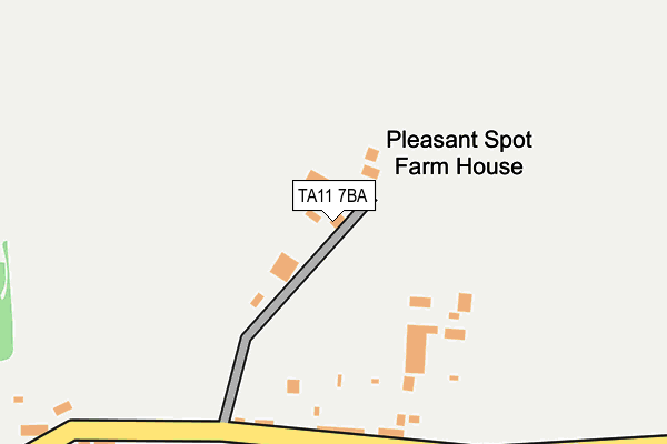 TA11 7BA map - OS OpenMap – Local (Ordnance Survey)