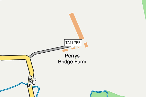 TA11 7BF map - OS OpenMap – Local (Ordnance Survey)