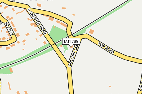 TA11 7BG map - OS OpenMap – Local (Ordnance Survey)