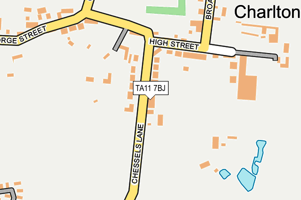 TA11 7BJ map - OS OpenMap – Local (Ordnance Survey)