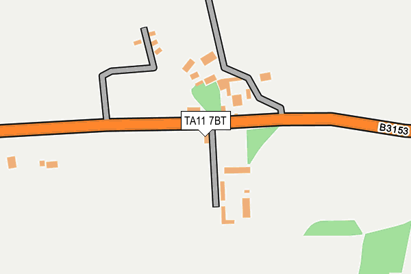 TA11 7BT map - OS OpenMap – Local (Ordnance Survey)