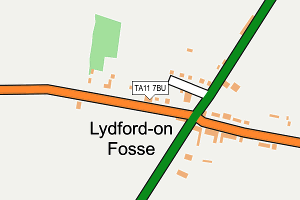 TA11 7BU map - OS OpenMap – Local (Ordnance Survey)