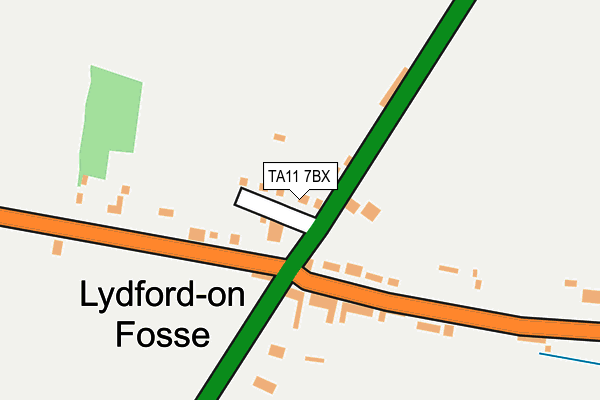 TA11 7BX map - OS OpenMap – Local (Ordnance Survey)