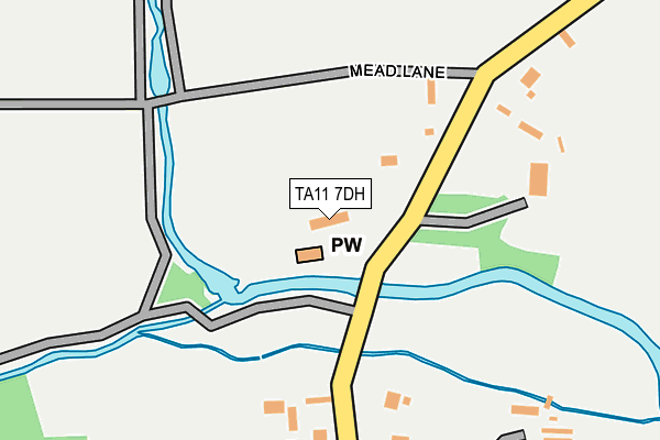 TA11 7DH map - OS OpenMap – Local (Ordnance Survey)