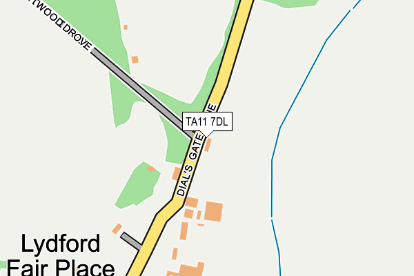 TA11 7DL map - OS OpenMap – Local (Ordnance Survey)