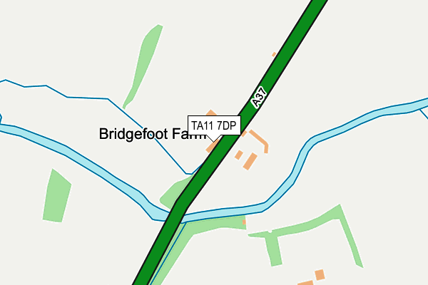 TA11 7DP map - OS OpenMap – Local (Ordnance Survey)