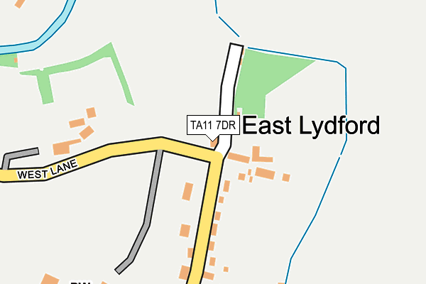 TA11 7DR map - OS OpenMap – Local (Ordnance Survey)