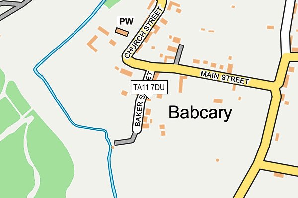 TA11 7DU map - OS OpenMap – Local (Ordnance Survey)