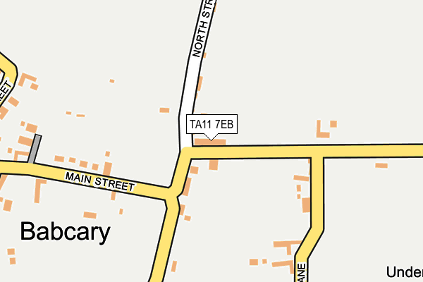 TA11 7EB map - OS OpenMap – Local (Ordnance Survey)