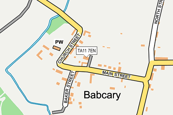 TA11 7EN map - OS OpenMap – Local (Ordnance Survey)