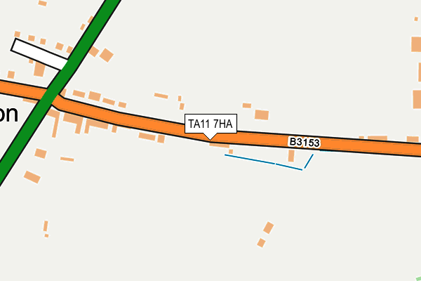 TA11 7HA map - OS OpenMap – Local (Ordnance Survey)