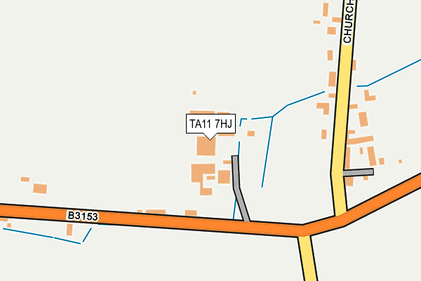 TA11 7HJ map - OS OpenMap – Local (Ordnance Survey)