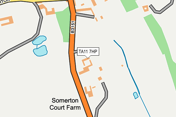 TA11 7HP map - OS OpenMap – Local (Ordnance Survey)