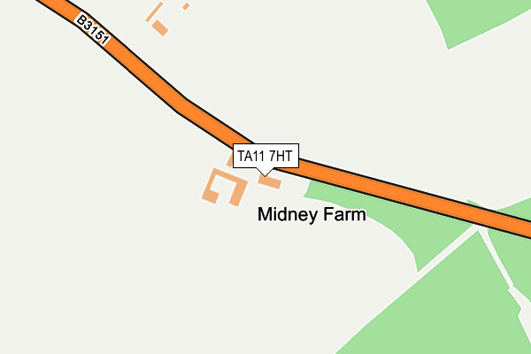 TA11 7HT map - OS OpenMap – Local (Ordnance Survey)