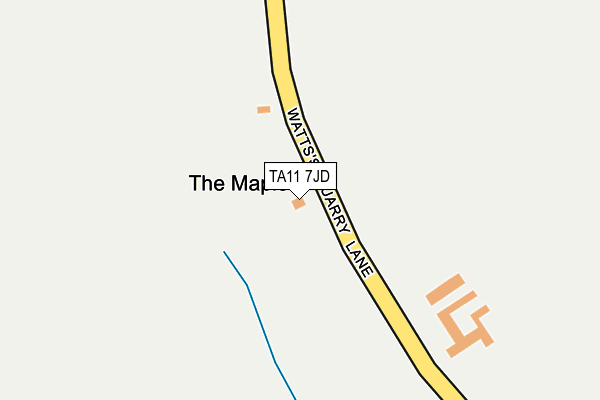 TA11 7JD map - OS OpenMap – Local (Ordnance Survey)