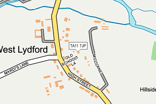 TA11 7JP map - OS OpenMap – Local (Ordnance Survey)