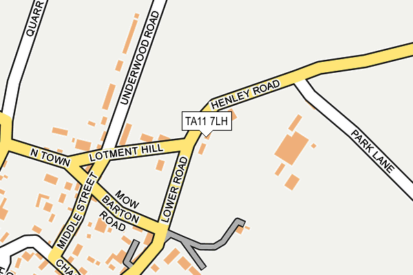 TA11 7LH map - OS OpenMap – Local (Ordnance Survey)