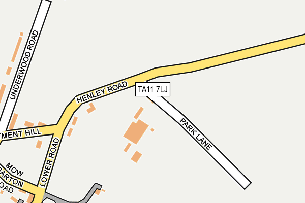 TA11 7LJ map - OS OpenMap – Local (Ordnance Survey)