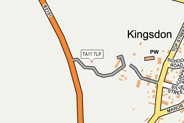 TA11 7LP map - OS OpenMap – Local (Ordnance Survey)