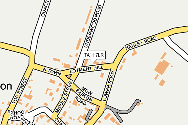 TA11 7LR map - OS OpenMap – Local (Ordnance Survey)