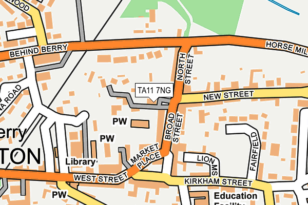 TA11 7NG map - OS OpenMap – Local (Ordnance Survey)