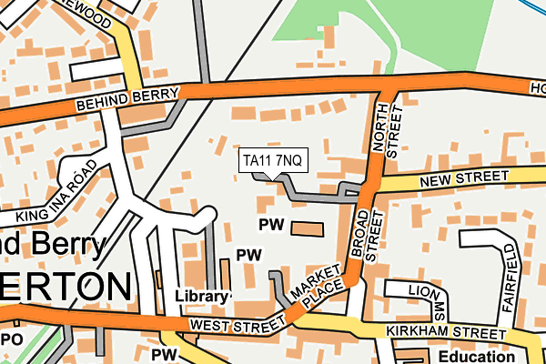 TA11 7NQ map - OS OpenMap – Local (Ordnance Survey)