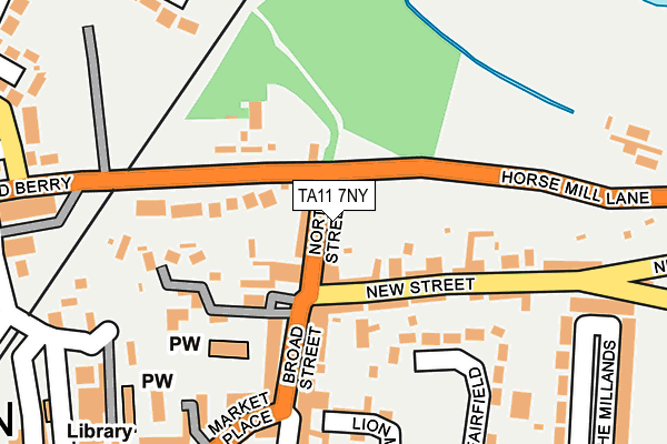 TA11 7NY map - OS OpenMap – Local (Ordnance Survey)