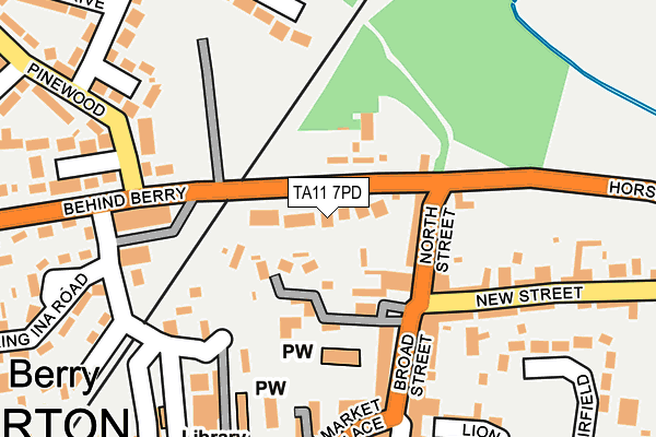 TA11 7PD map - OS OpenMap – Local (Ordnance Survey)