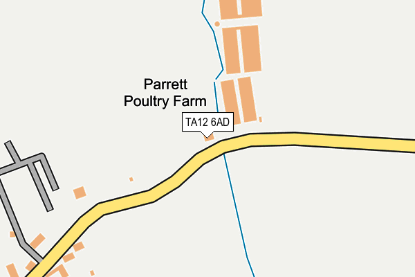 TA12 6AD map - OS OpenMap – Local (Ordnance Survey)