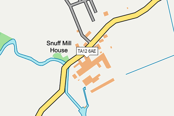 TA12 6AE map - OS OpenMap – Local (Ordnance Survey)