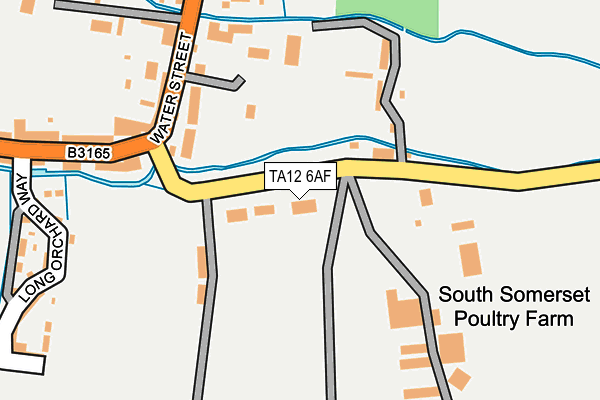 TA12 6AF map - OS OpenMap – Local (Ordnance Survey)
