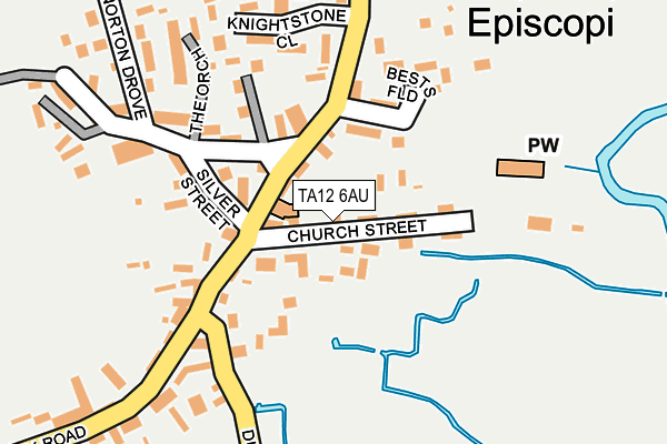TA12 6AU map - OS OpenMap – Local (Ordnance Survey)