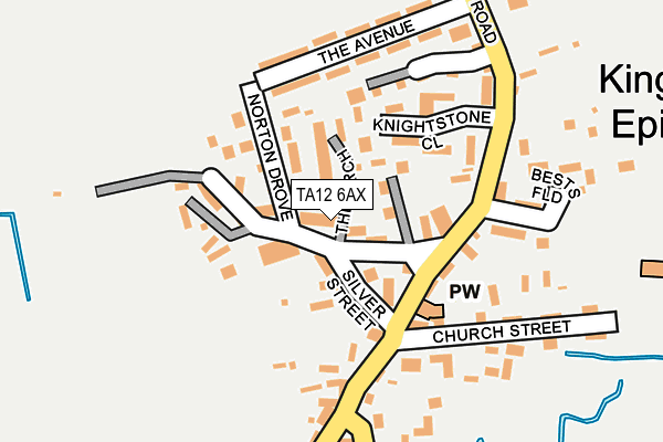 TA12 6AX map - OS OpenMap – Local (Ordnance Survey)