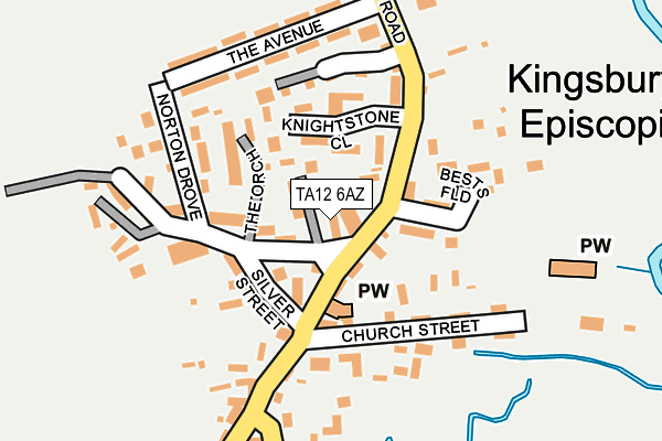 TA12 6AZ map - OS OpenMap – Local (Ordnance Survey)