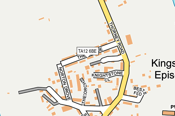 TA12 6BE map - OS OpenMap – Local (Ordnance Survey)