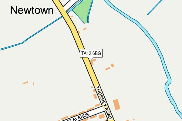 TA12 6BG map - OS OpenMap – Local (Ordnance Survey)